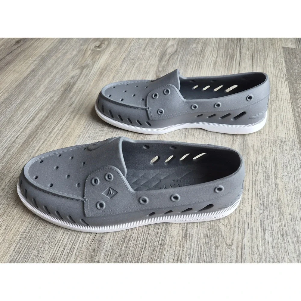 Sperry Top-Sider Authentic Original Float Boat Shoes Grey Mens 9 Womens 11